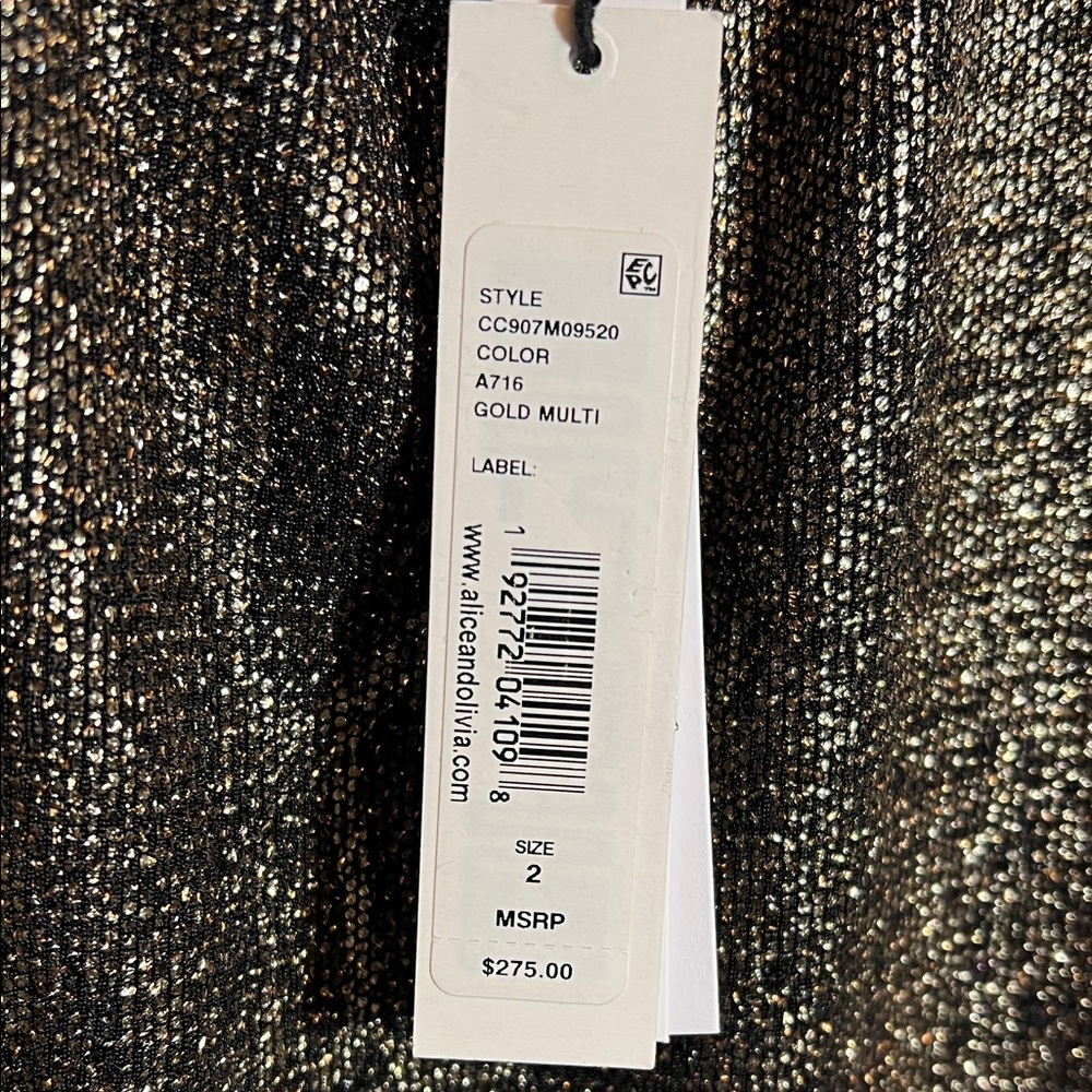Alice + Olivia Delora Snake Skin Mini Dress - Picture 7 of 8